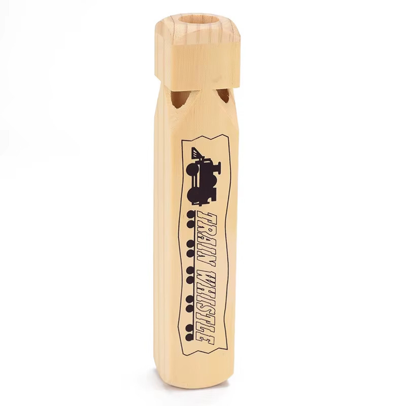 Kids Wooden Train Whistle Music Baby Teaching Wood Toy Musical Instrument Educat