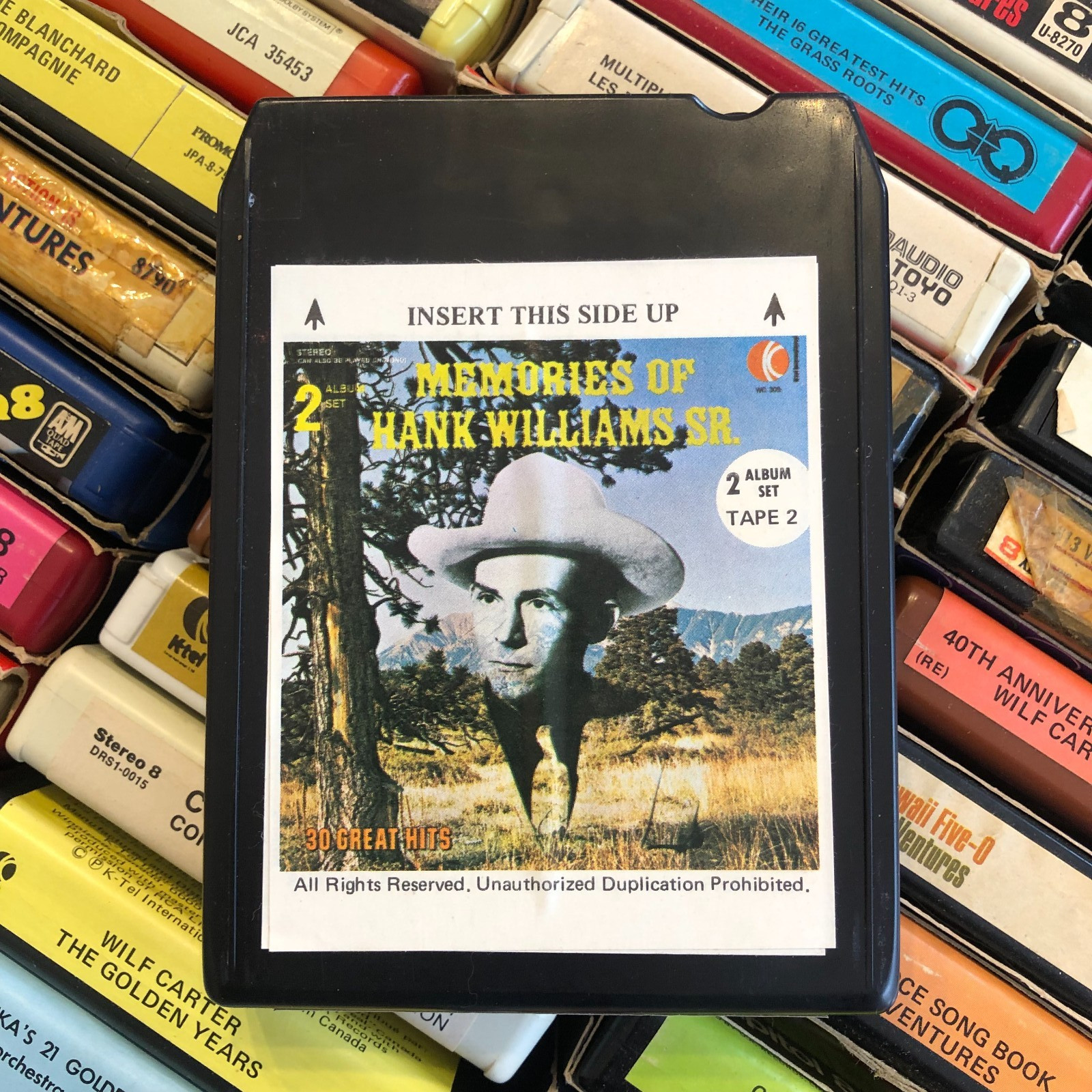 Memories of Hank Williams Sr. Tape#2, 8 Track Tape Canadian