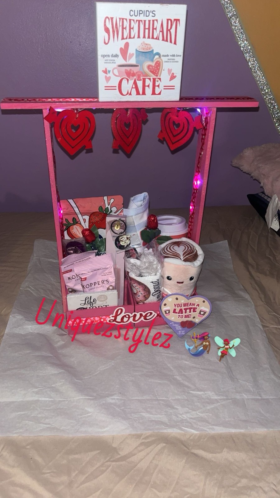 Led coffee lover storage caddy gift