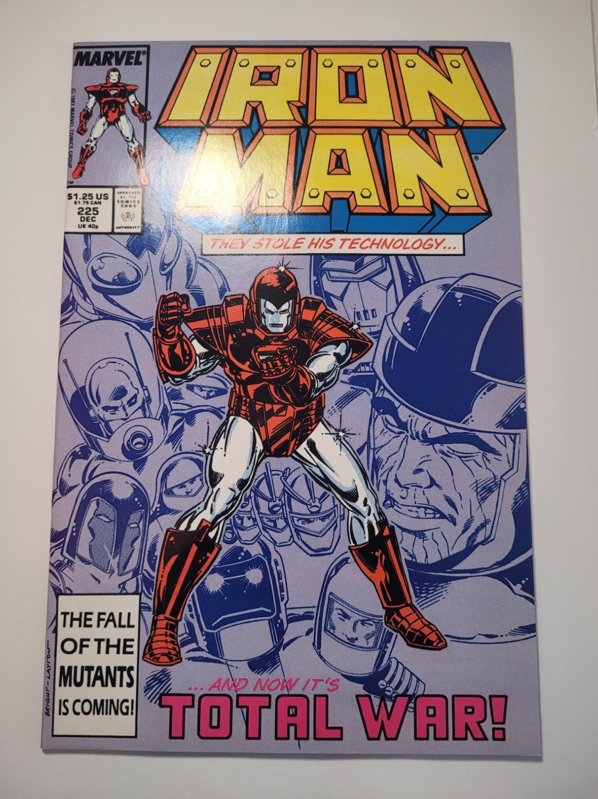 Iron Man #225 - 1987 Marvel Comics (1st Armor Wars) - VF/NM