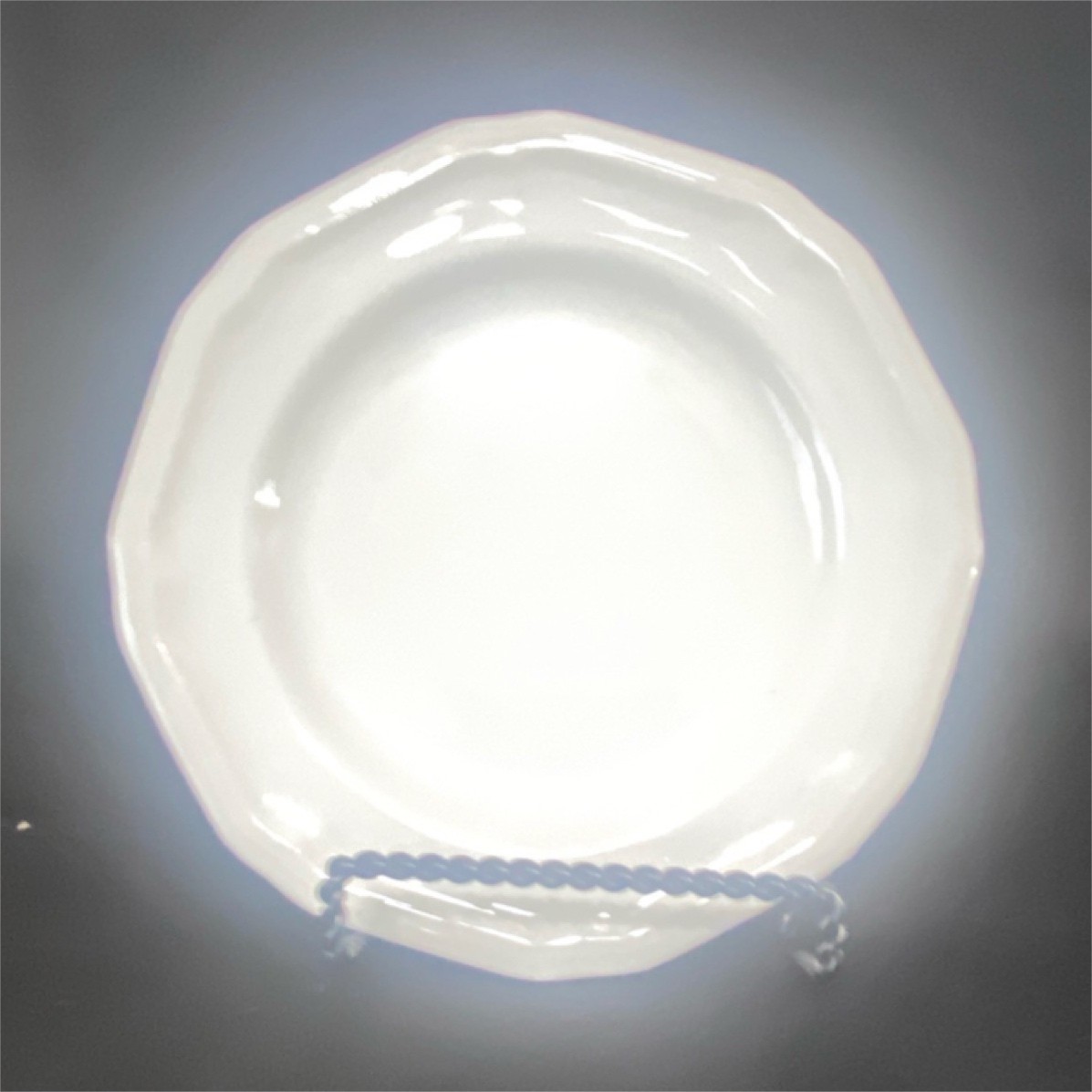 Mikasa Salad Plate Antique White Bone China 6 in Round Glossy Dishwasher Safe