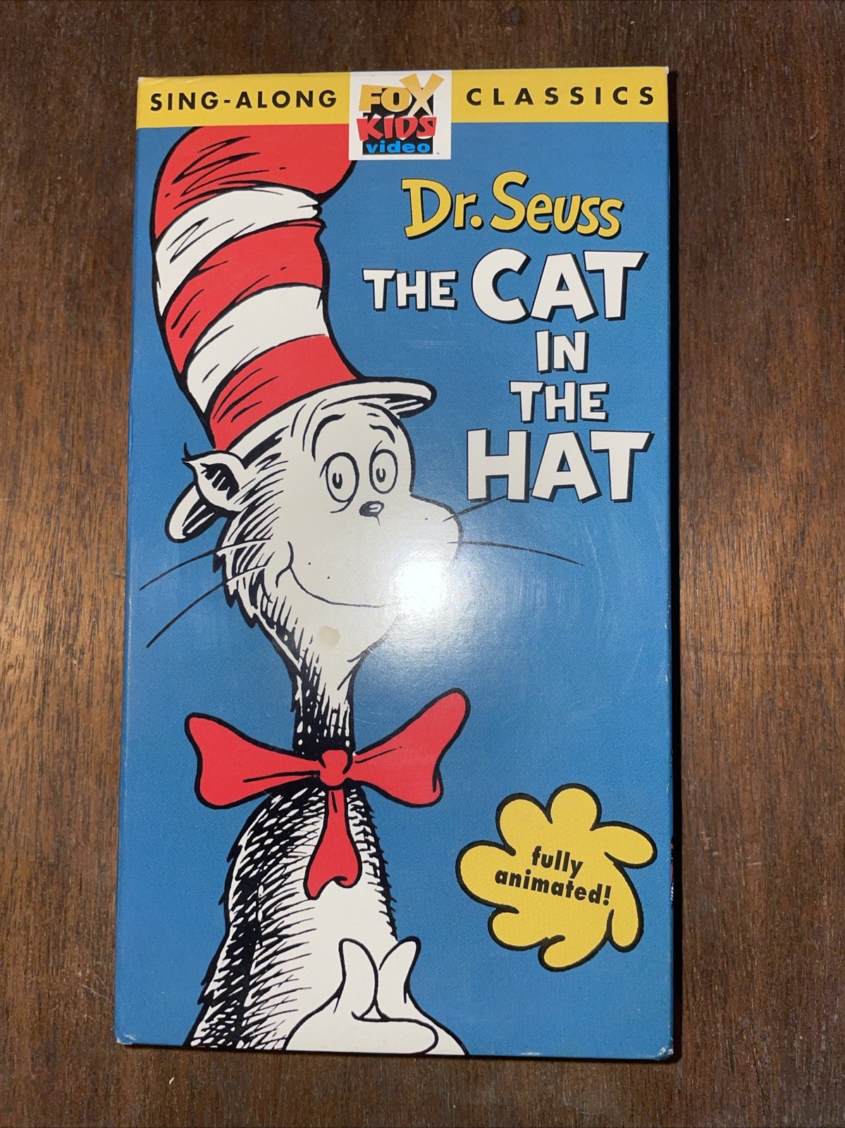 Vintage Dr. Seuss The Cat In The Hat VHS Tape Fully Animated Sing-Along Classic