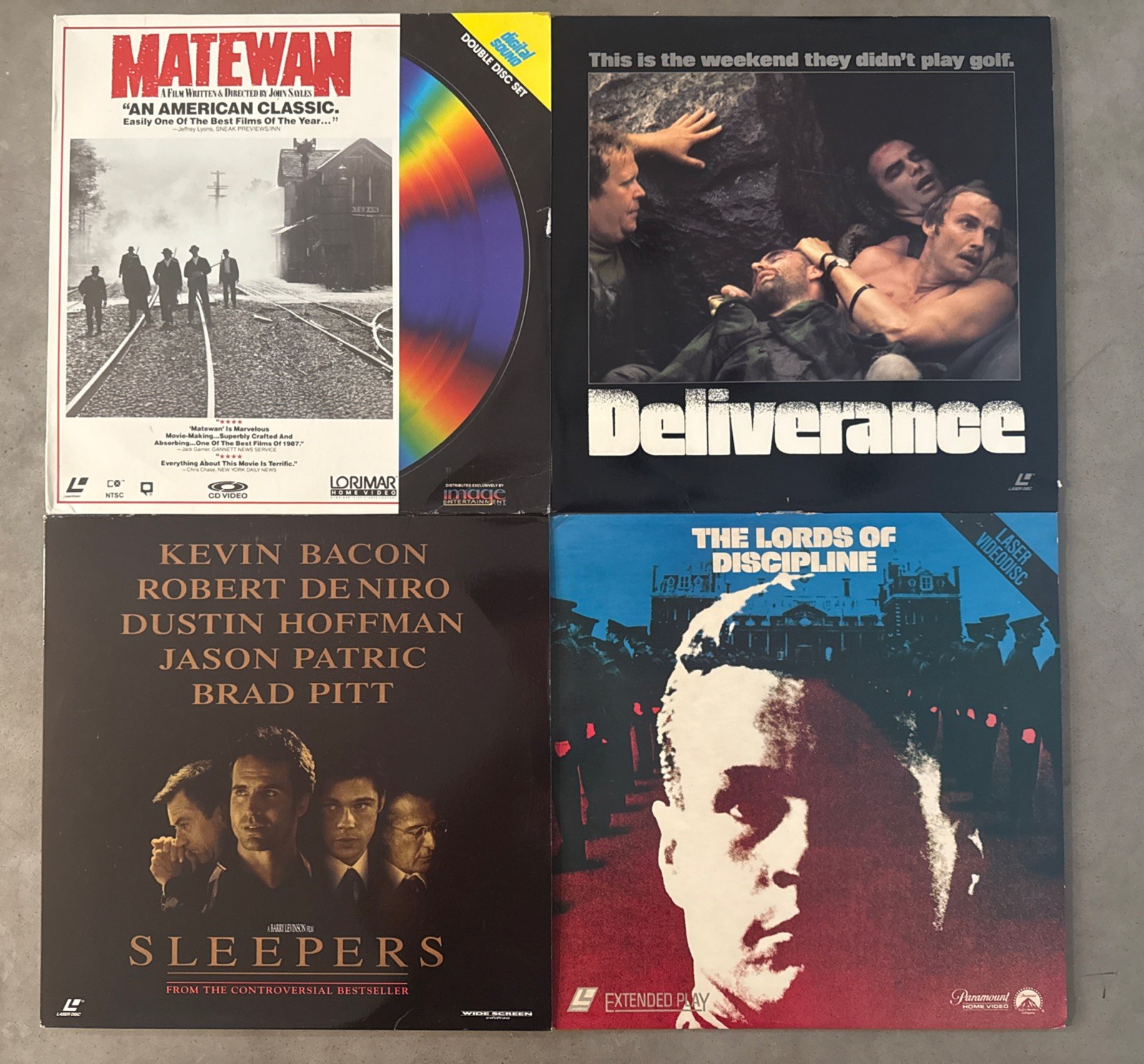 Brutality & Brotherhood LDs - Deliverance, Sleepers, Matewan, Lords Discipline