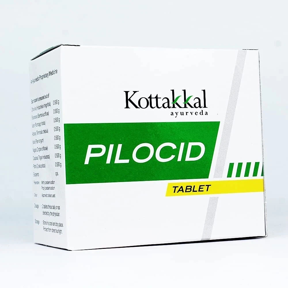 Kottakkal Ayurveda Pilocid Tablet (100tab) Herbal Ayurvedic Piles Wellness