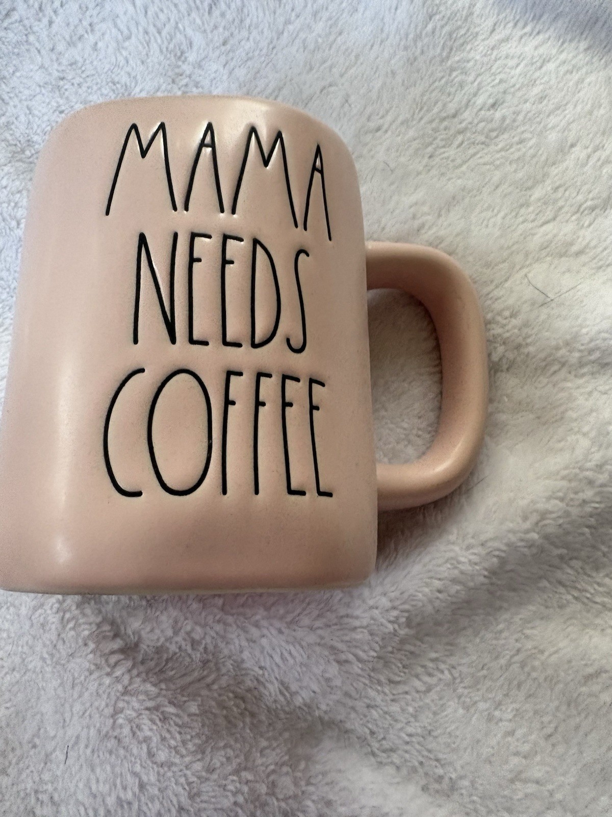 Rae Dunn Mother's Day MAMA NEEDS COFFEE Pink Ceramic Mug NEW