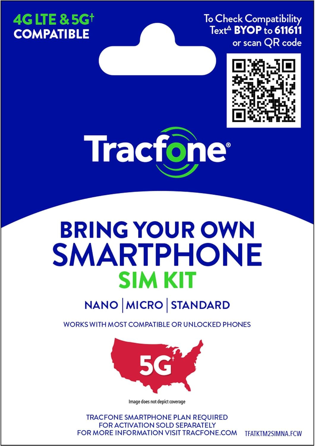 Tracfone Prepaid Sim Card Kit (Universal)