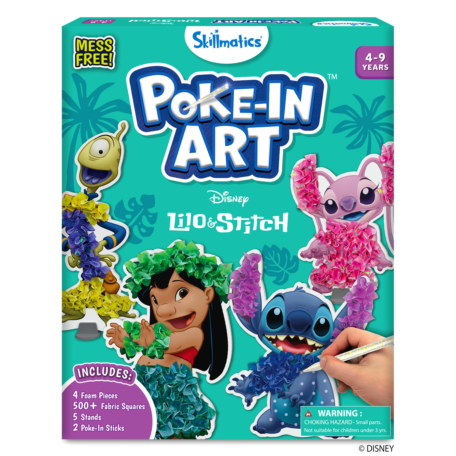 Skillmatics Poke-in Art - Lilo & Stitch, Crafts for Kids for Ages 4-9