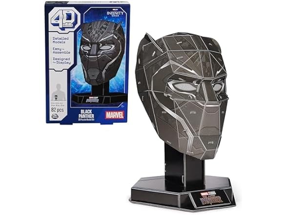 4D Build Marvel Black Panther 3D Puzzle Model Kit 