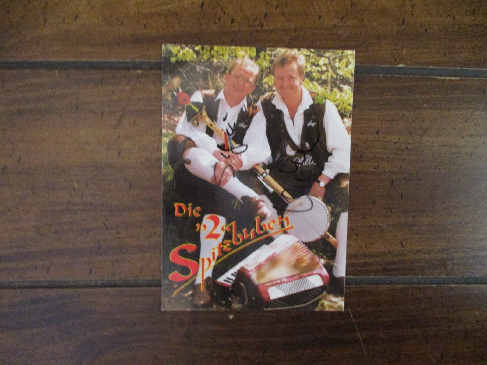 DIE "2" SPITZBUBEN  Signed 4 x 6 Color  Photo/Card