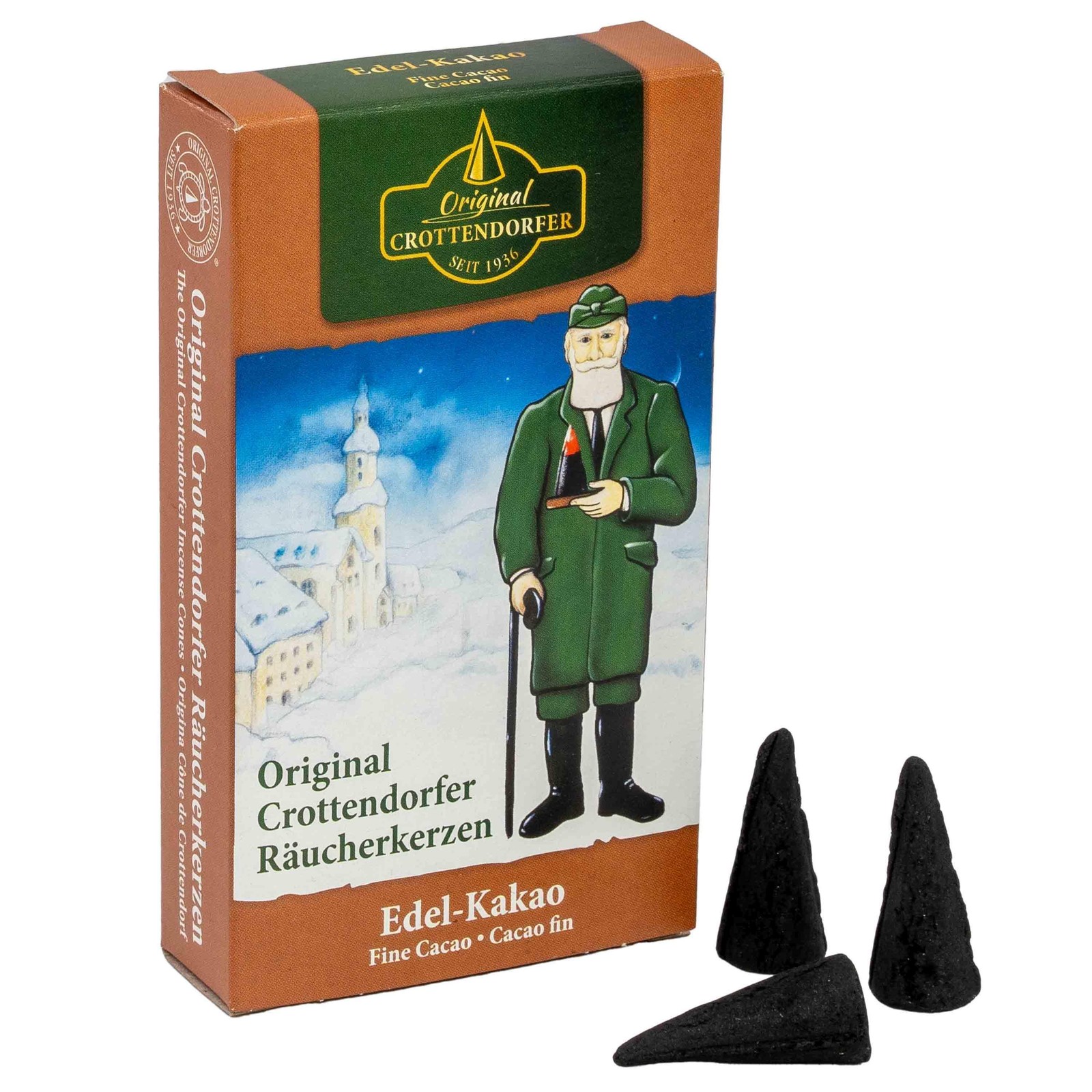 Incense Cones With Noble Cocoa Scent In Black Color LxHxW 6x11x2cm
