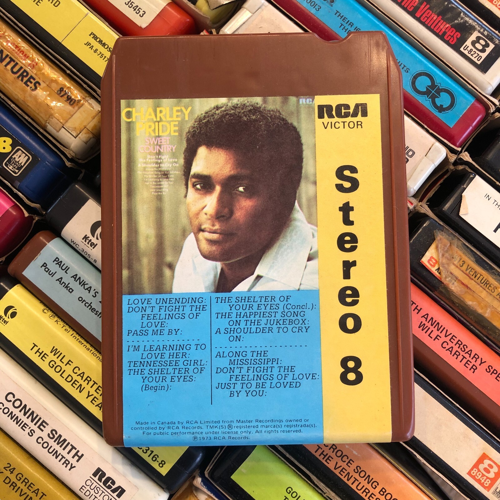 Charley Pride : Sweet Country 1973, 8 Track Tape 