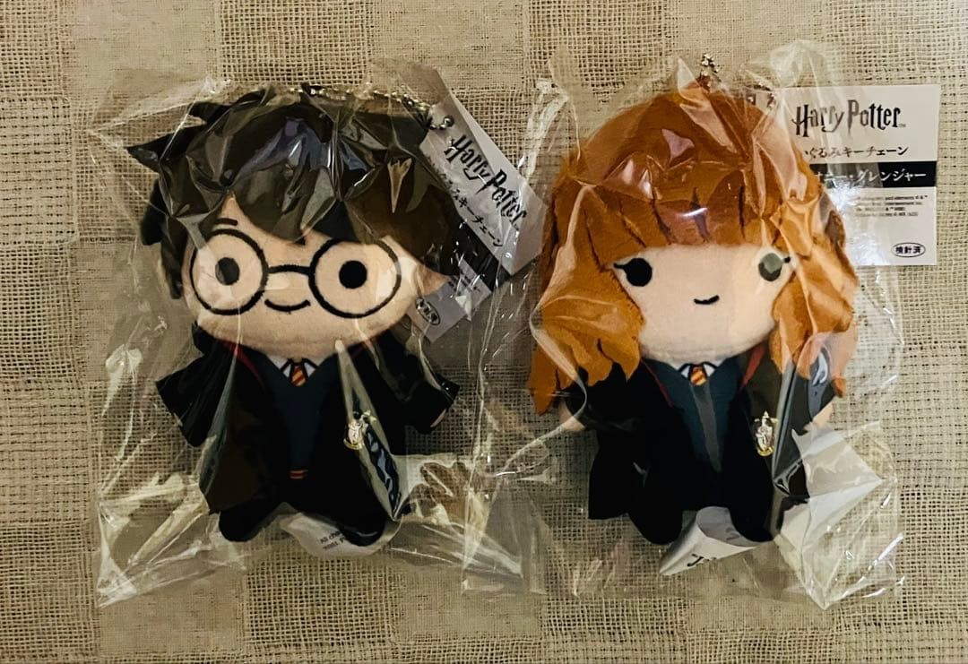 Harry Potter Plush Keychain Set Harry Hermione 10cm
