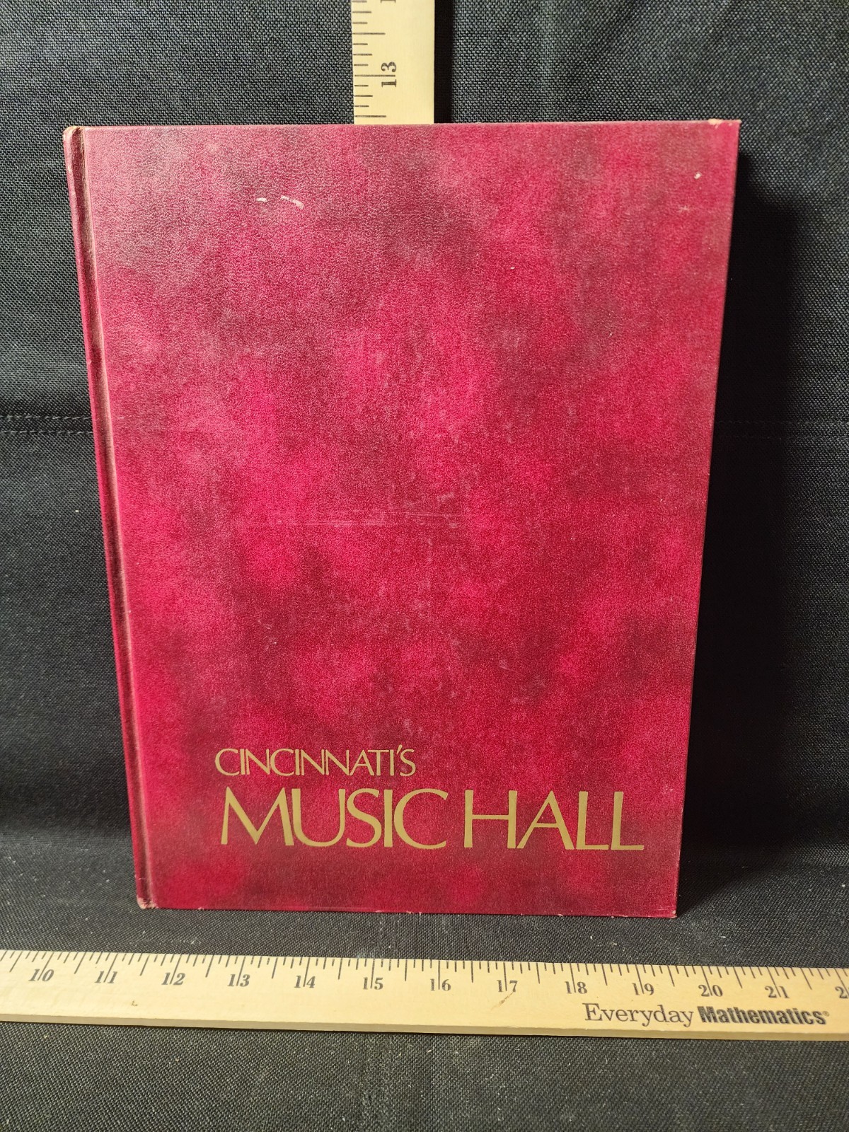 Coffee Table Book Cincinnati's Music Hall 1978 Used 
