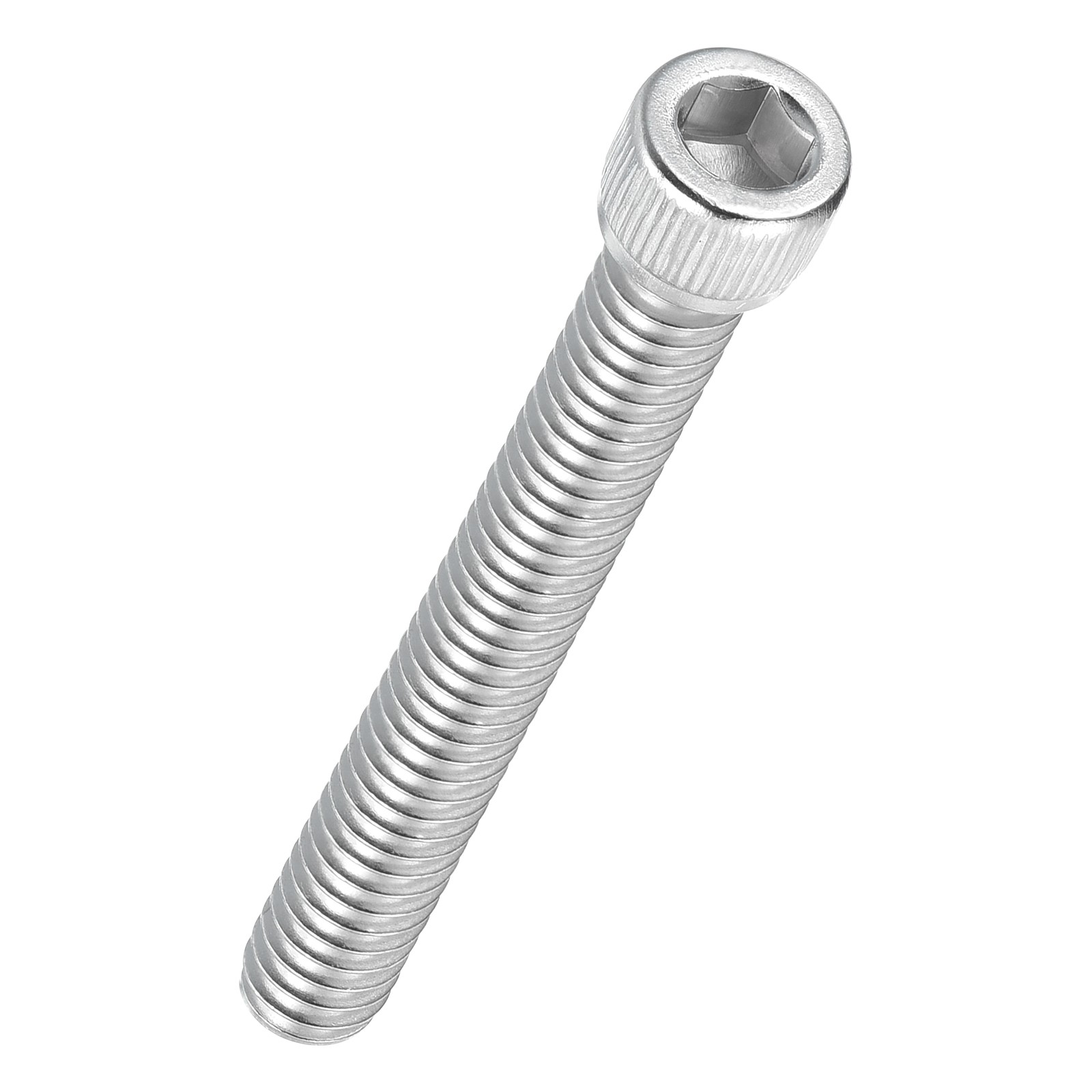 10pcs Socket Head Cap Screws - [1/4"-20 x 2"] 304 Stainless Steel, Silver