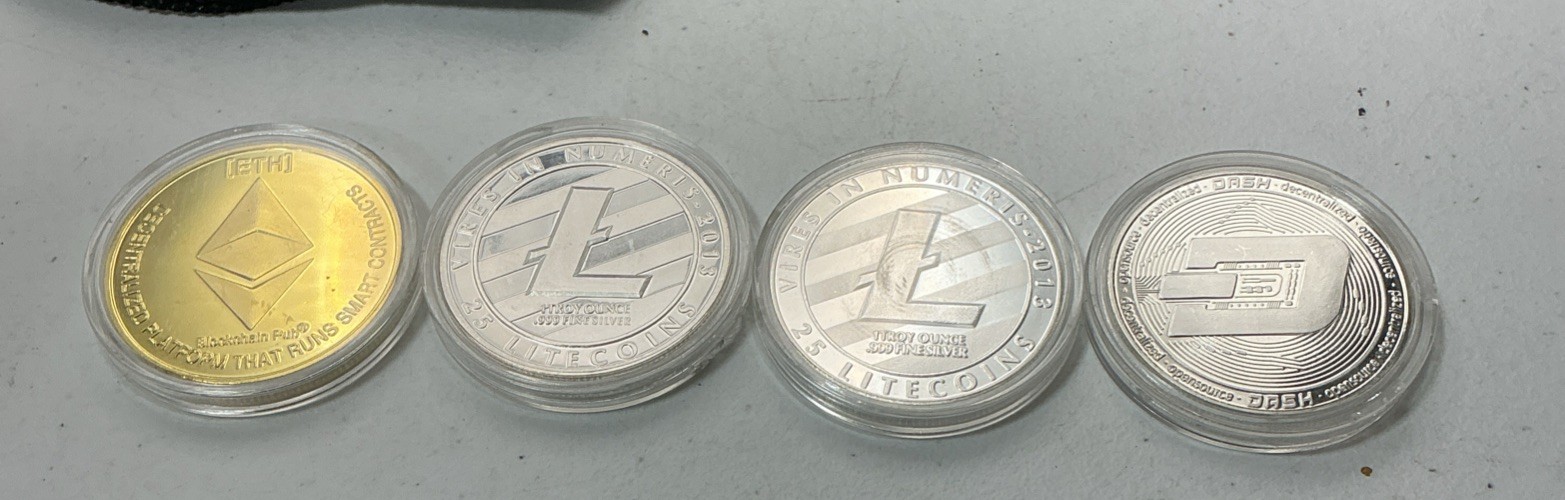 Meme Coin 4 Pack, Dash - Litecoin - Ethereum