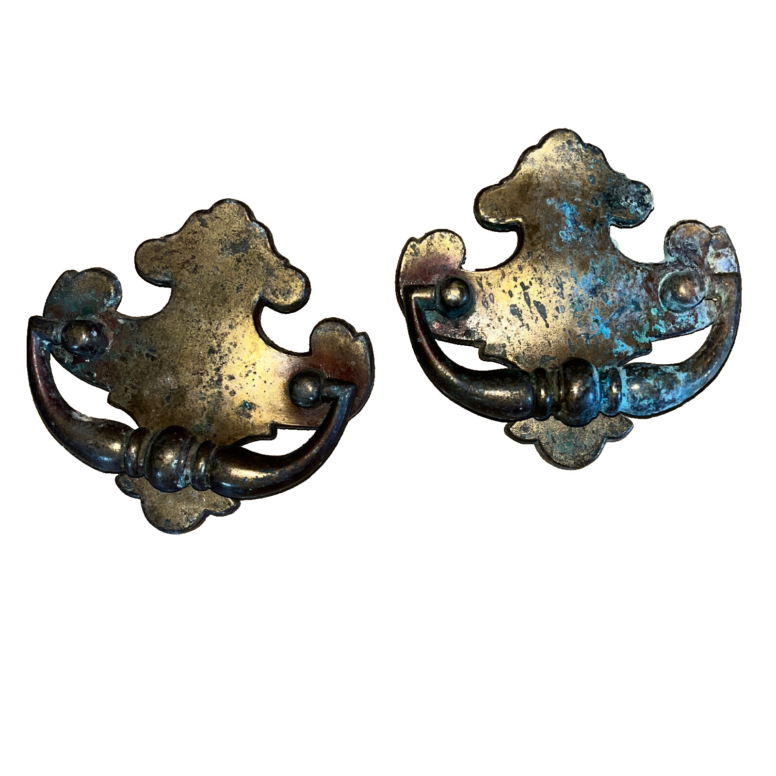 Pair Antique Hardware 4 Inch Door Pulls Cabinet Handles