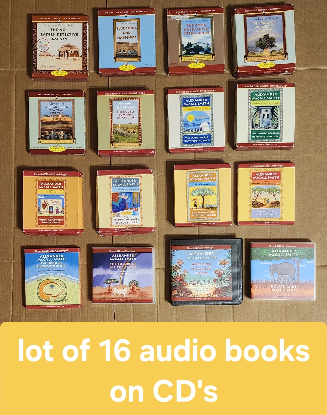 Alexander McCall Smith Series No. 1 Ladies Detective Agency 16 Audio Books On CD