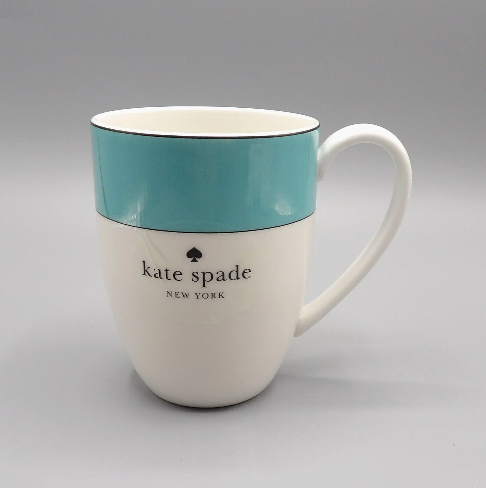 KATE SPADE LENOX RUTHERFORD CIRCLE TURQUOISE MUG(S) NEW