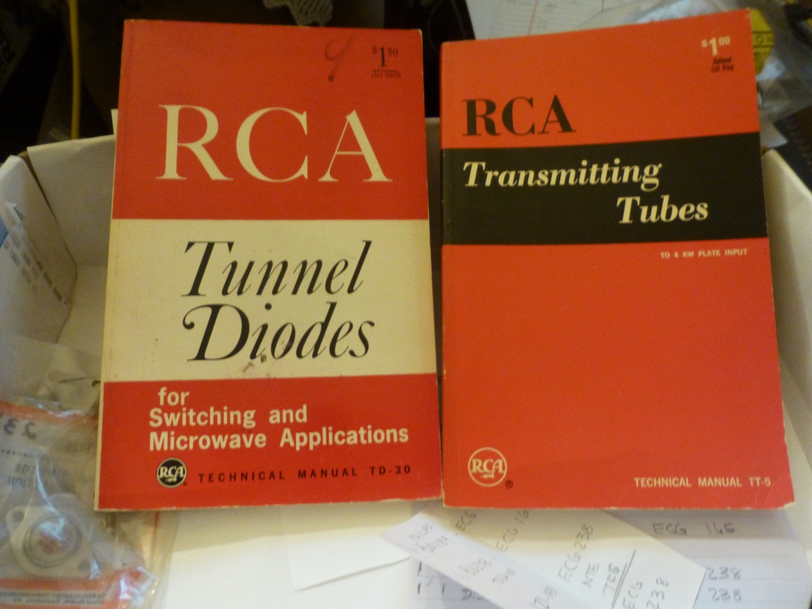 RCA Technical manual Tunnel Diode TD-30,  Recieving tubes TT-5