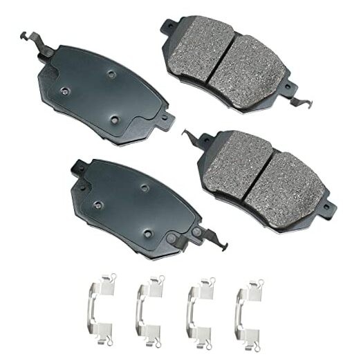  Ultra-Premium Ceramic Front Disc Brake Pads, GREY 