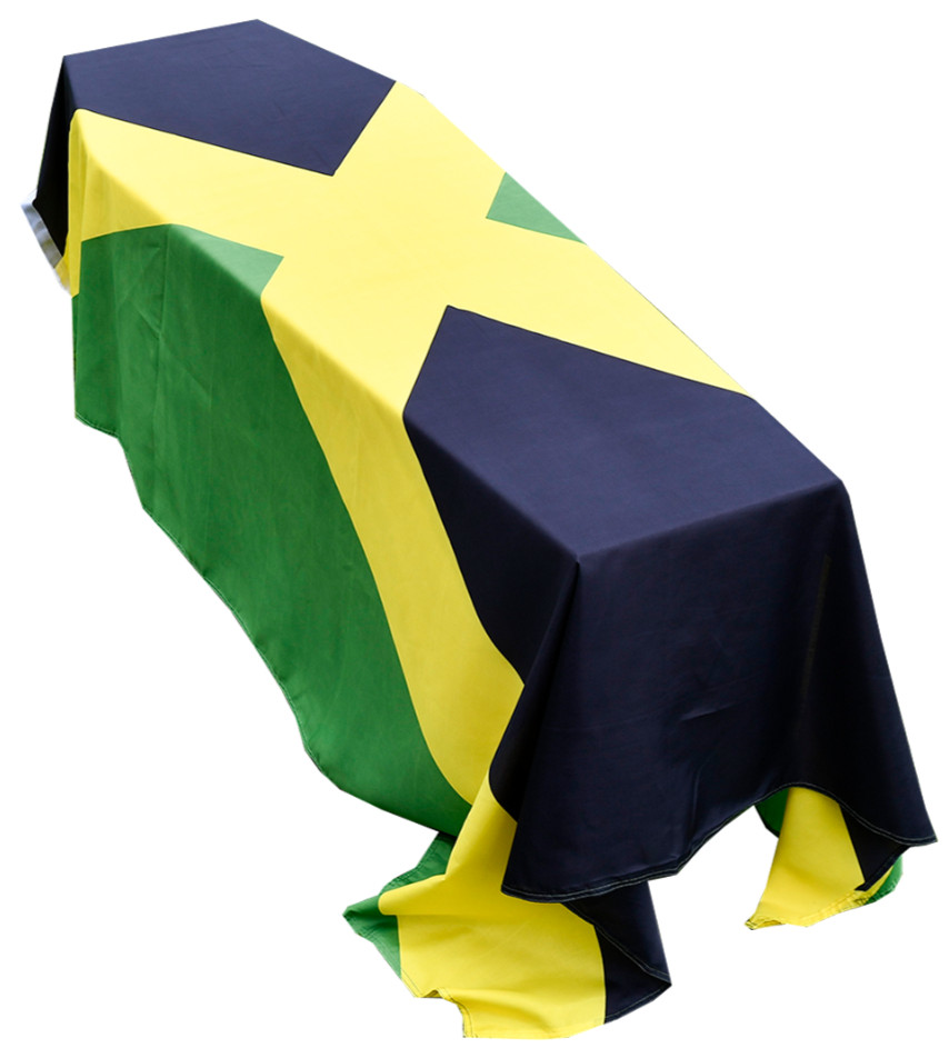Jamaica Flag Coffin Drape - Quick Dispatch