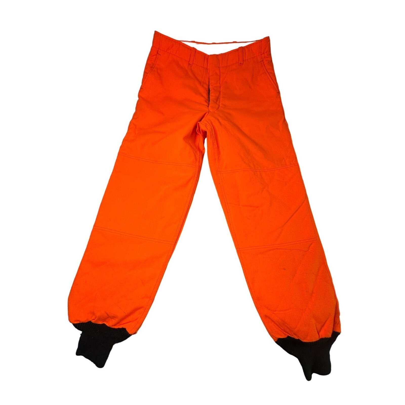 Vtg Hunting Orange Pants Mens 34 Blaze Insulated Sears Outdoor USA Made