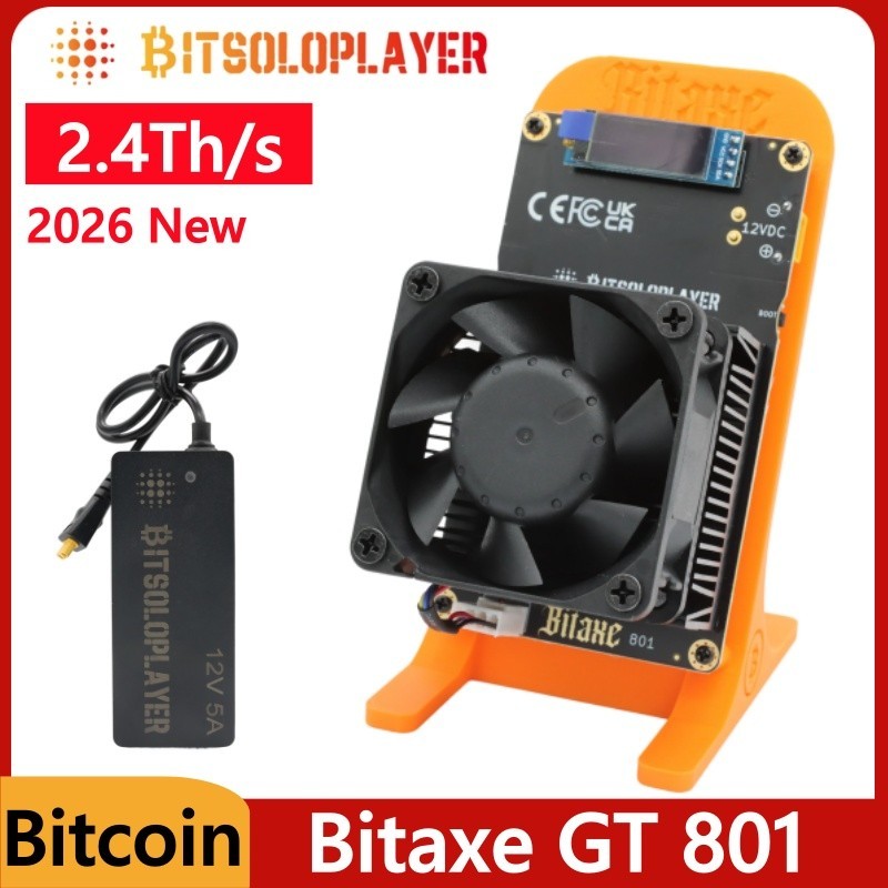 Bitaxe GT 801 2.4Th/s Low-Power Miner SHA-256 Miner 35W Solo Bitcoin ASIC Miner