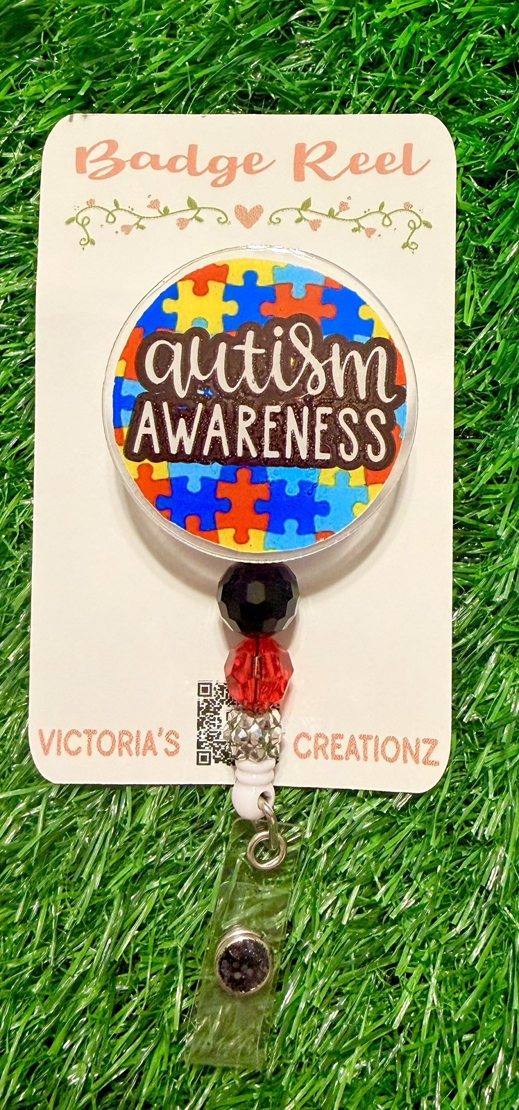 Autism Awareness Badge Reel