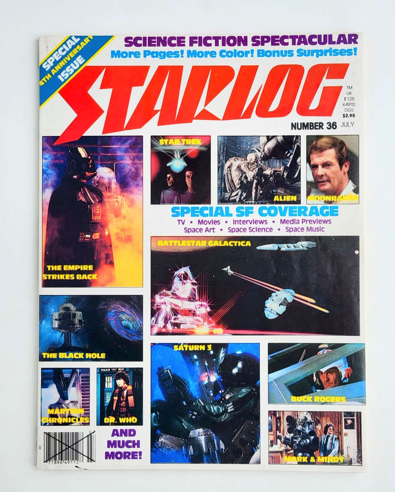 Starlog Magazine #36 July 1980 The Empire Strikes Back Alien Star Trek Dr. Who 