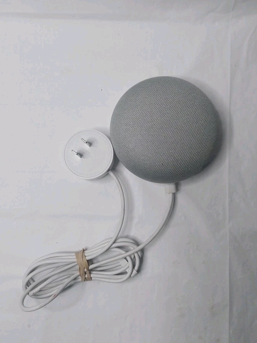 Google Home Nest Mini 1st Generation H0A White Smart Speaker w/ Power Cable