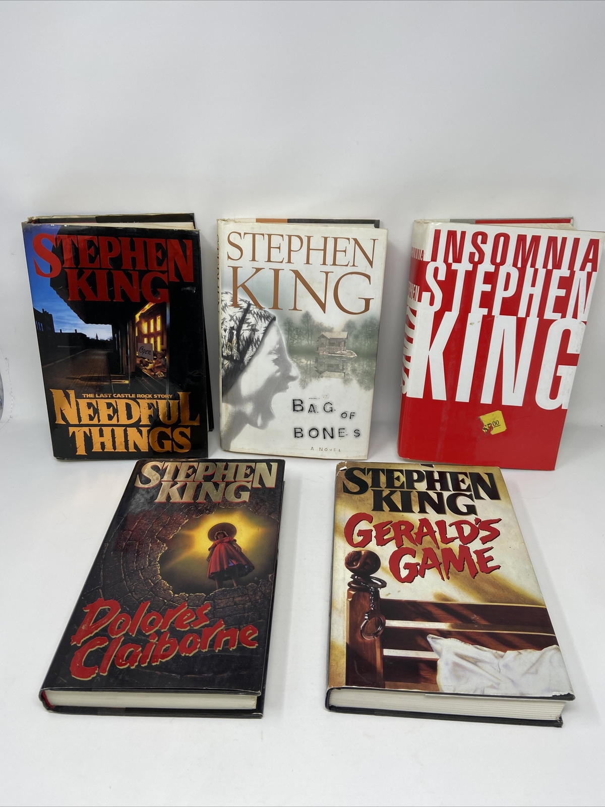 STEPHEN KING Lot Of 5 Hardcover Novels Insomnia Gerards Game Needful 1st Ed.