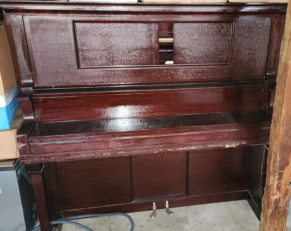 Antique Meville Clark Apollo Player Piano Upright 18993 Movie Prop Electric