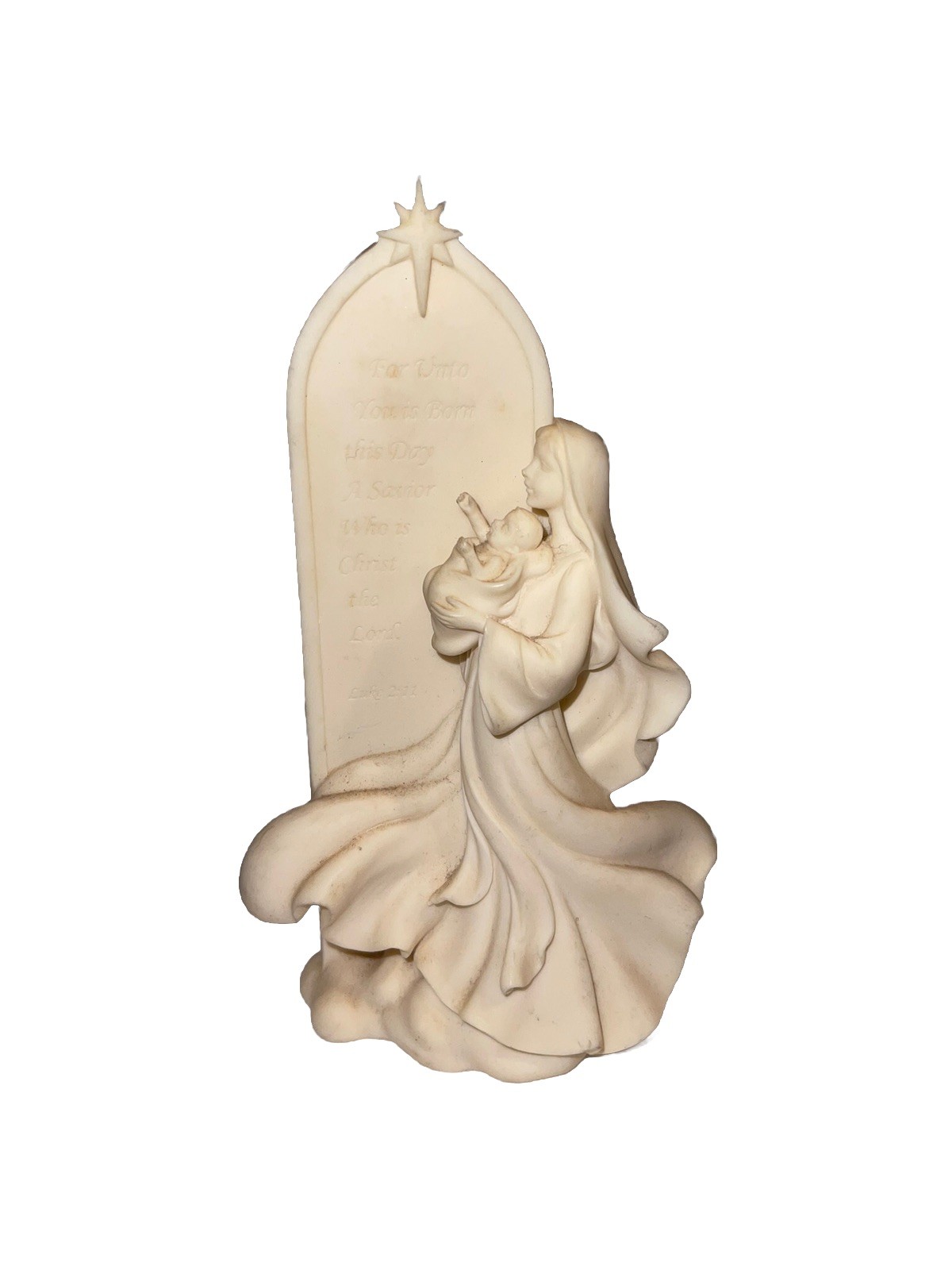 Vintage A Savior Is Born Roman Figurine Mary And Jesus ￼
