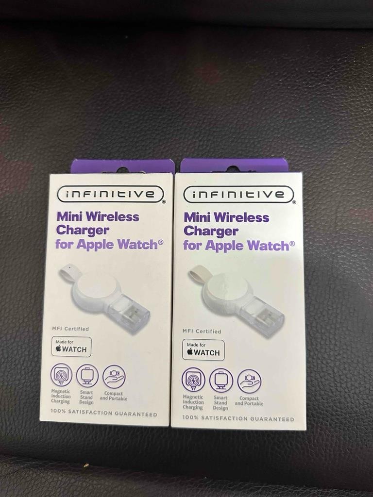2 INFINITIVE Mini Wireless Charger for Apple 🍎Watch MFI Certified NEW