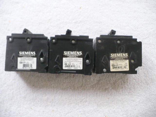 Siemens ITE  Q250  Q230  Q215  Circuit Breakers   Two Poles Each120/240v