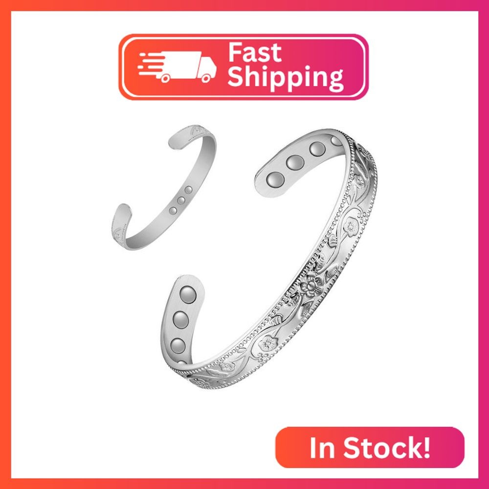 Feraco Copper Bracelet for Women, Ultra Strength Magnetic Bracelets, 99.99% Pure