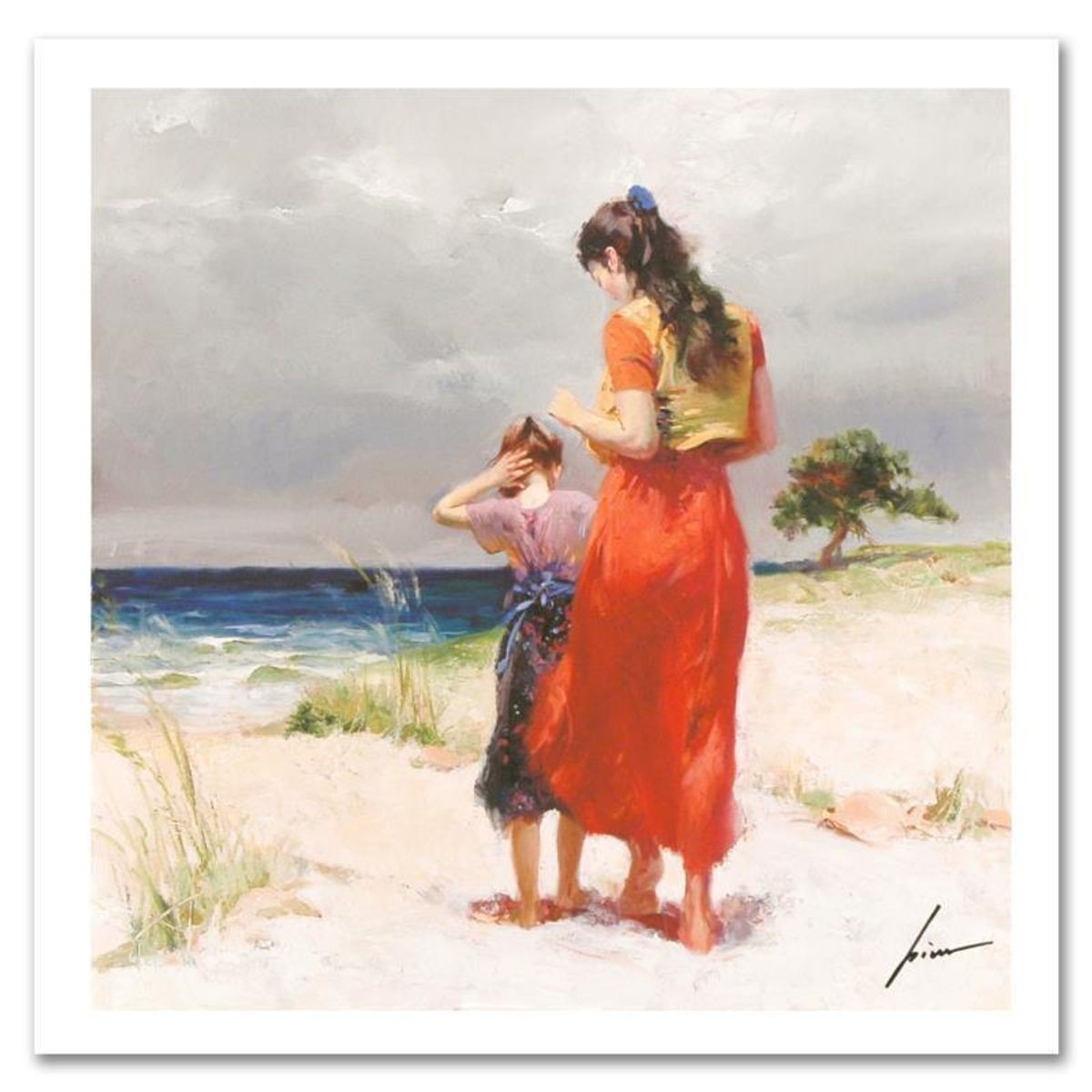 Pino (1939-2010)- Giclee "Beach Walk"