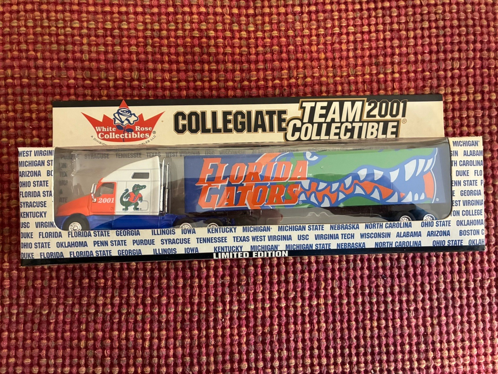 Florida Gators 2001 White Rose Collectables Diecast 1:80 Tractor Trailer