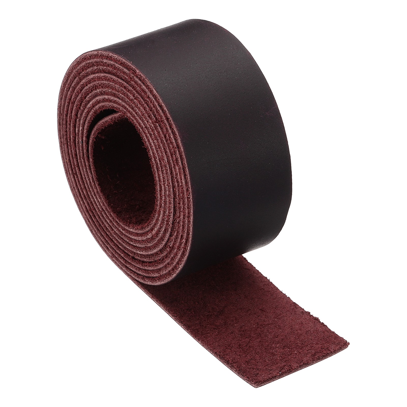 Full Grain Leather Strap, 1.2 Inches Wide x 51 Inches Long, Purple