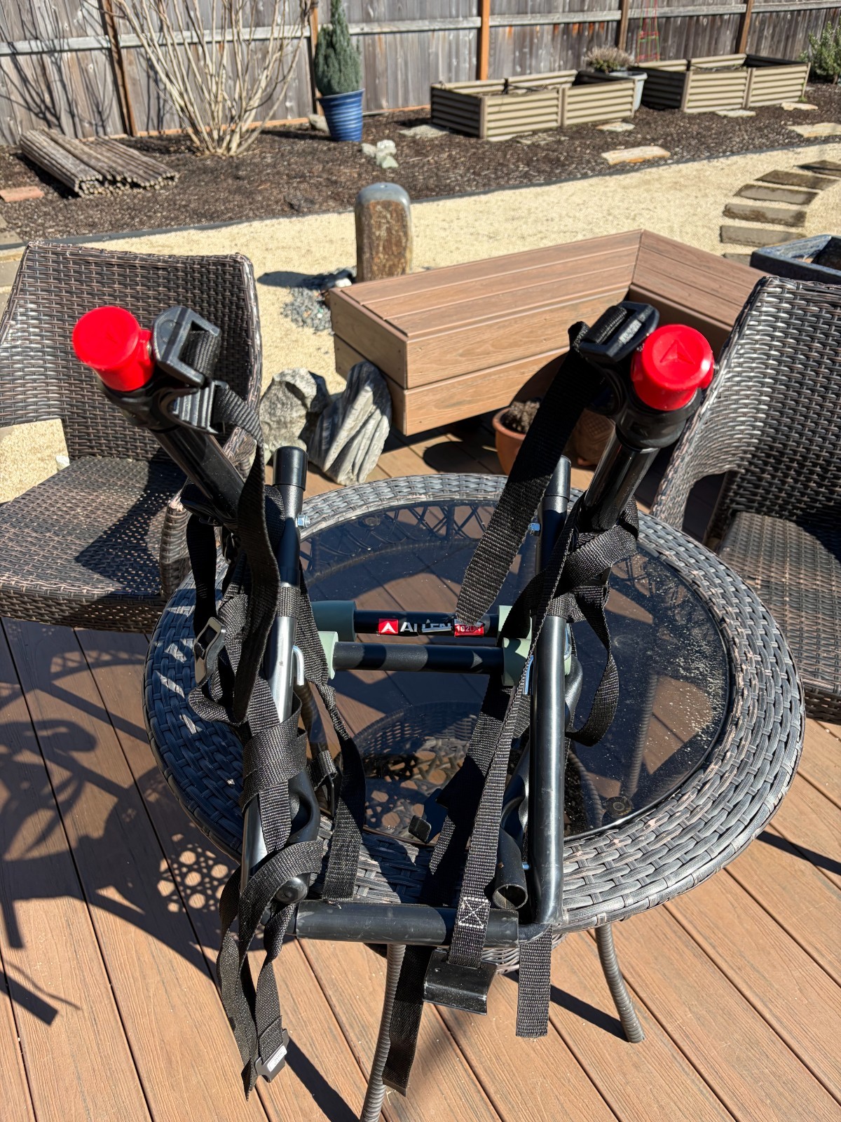 Allen Sports Deluxe 2-Bike Trunk Mount Rack, Model 102DN, Black