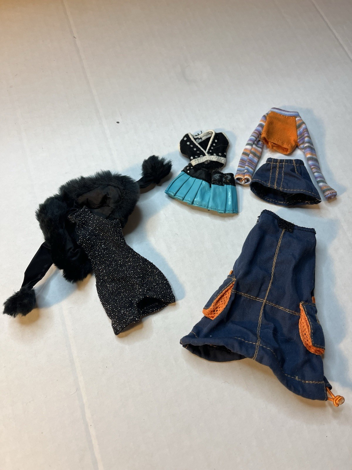 Fashion Doll Clothing & Accessories Lot Dress Skirt Top Jacket Multicolor Cloth