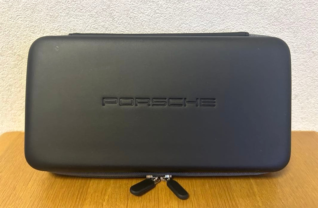 [Unused] Porsche Travel Organizer Pouch Multi Case Black W/Box