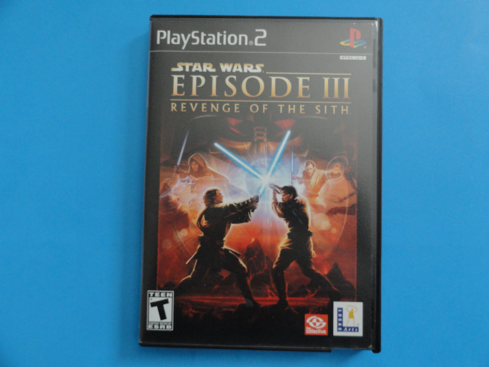 PS2 STAR WARS EPISODE III REVENGE - ORIGINAL COVER ART IN BLOCKBUSTER VIDEO CASE