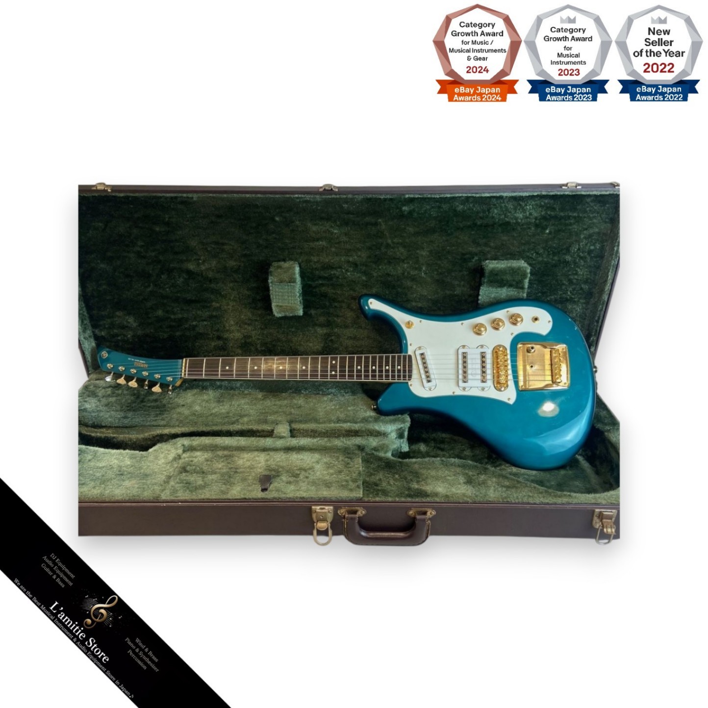 Yamaha SG7A 20th Anniversary Candy Blue Electric Guitar with Hard Case