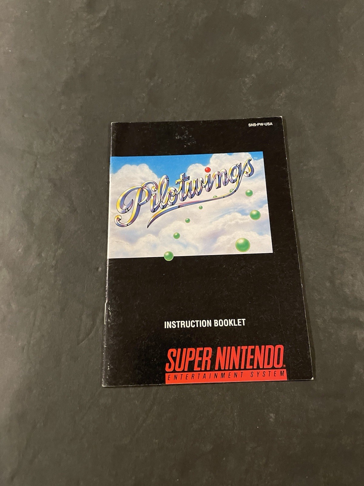 pilotwings snes Manual Only pilot wings