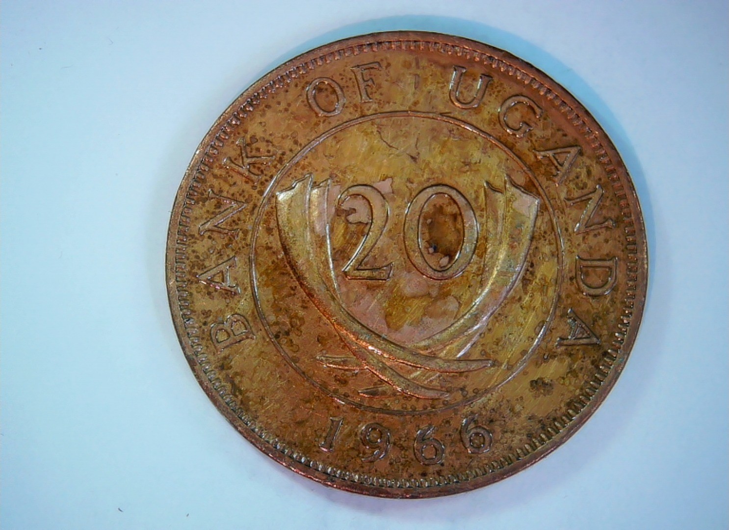 Uganda 1966 20 Cents Coin