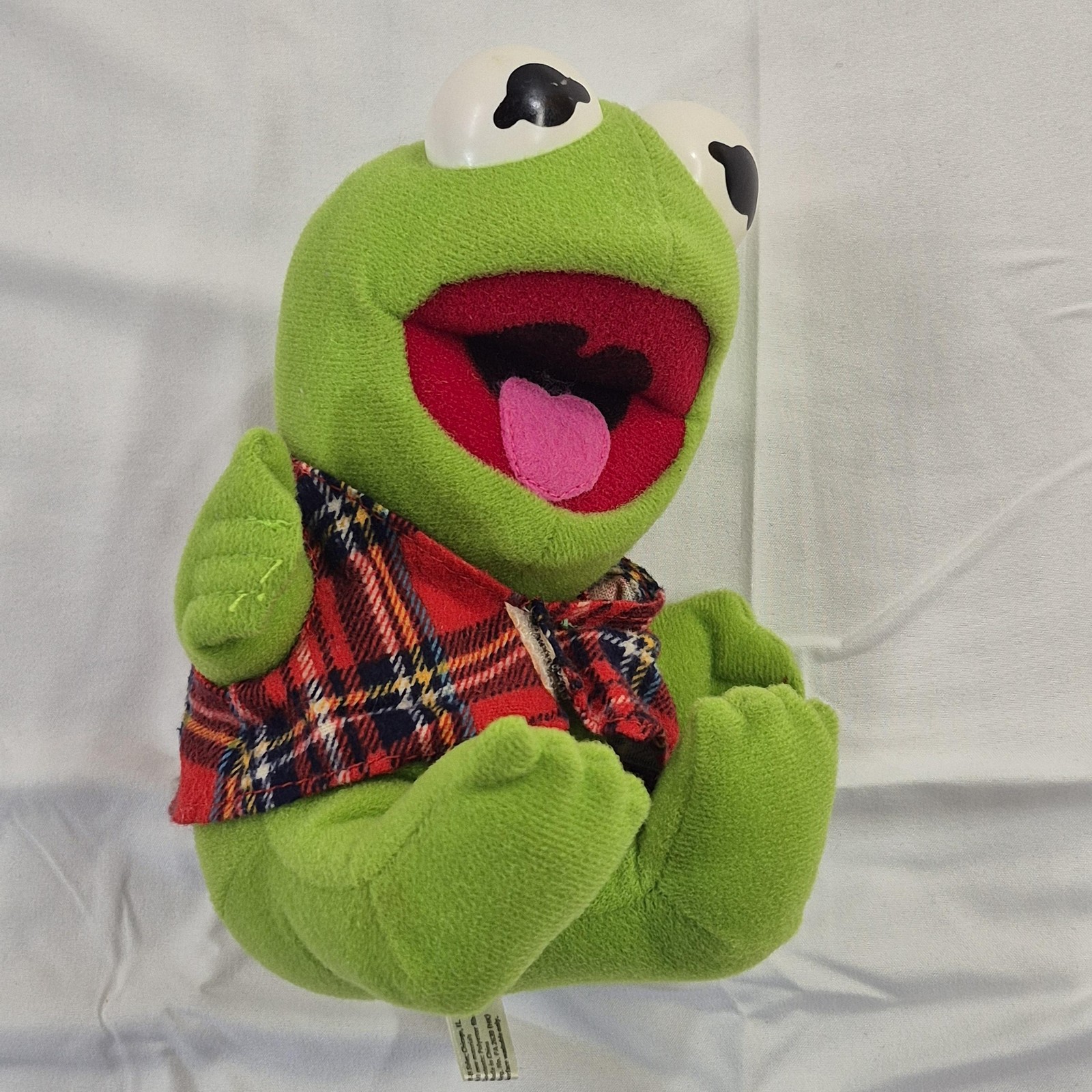 Vintage 1987 Baby Kermit Plush Henson Associates Muppets Small Stuffed Toy