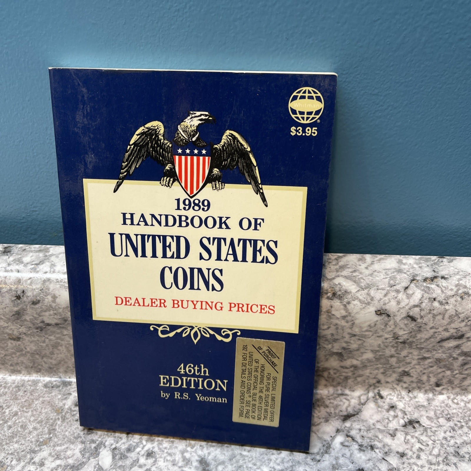 1989 Handbook Of United States Coins Dealer Buying Prices 46th Edition RS Yeoman