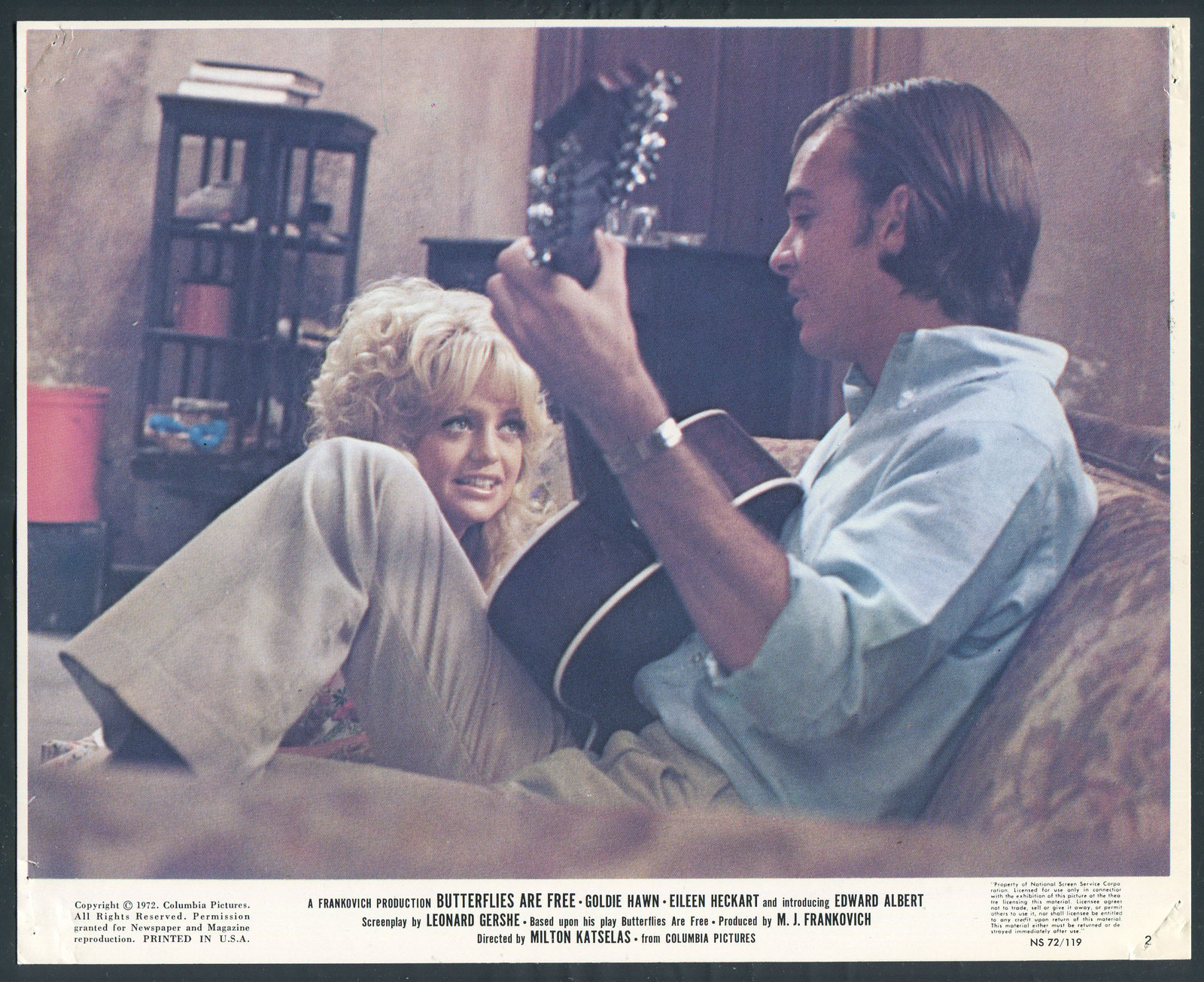 GOLDIE HAWN EDWARD ALBERT GUITAR Butterflies Are Free ‘72