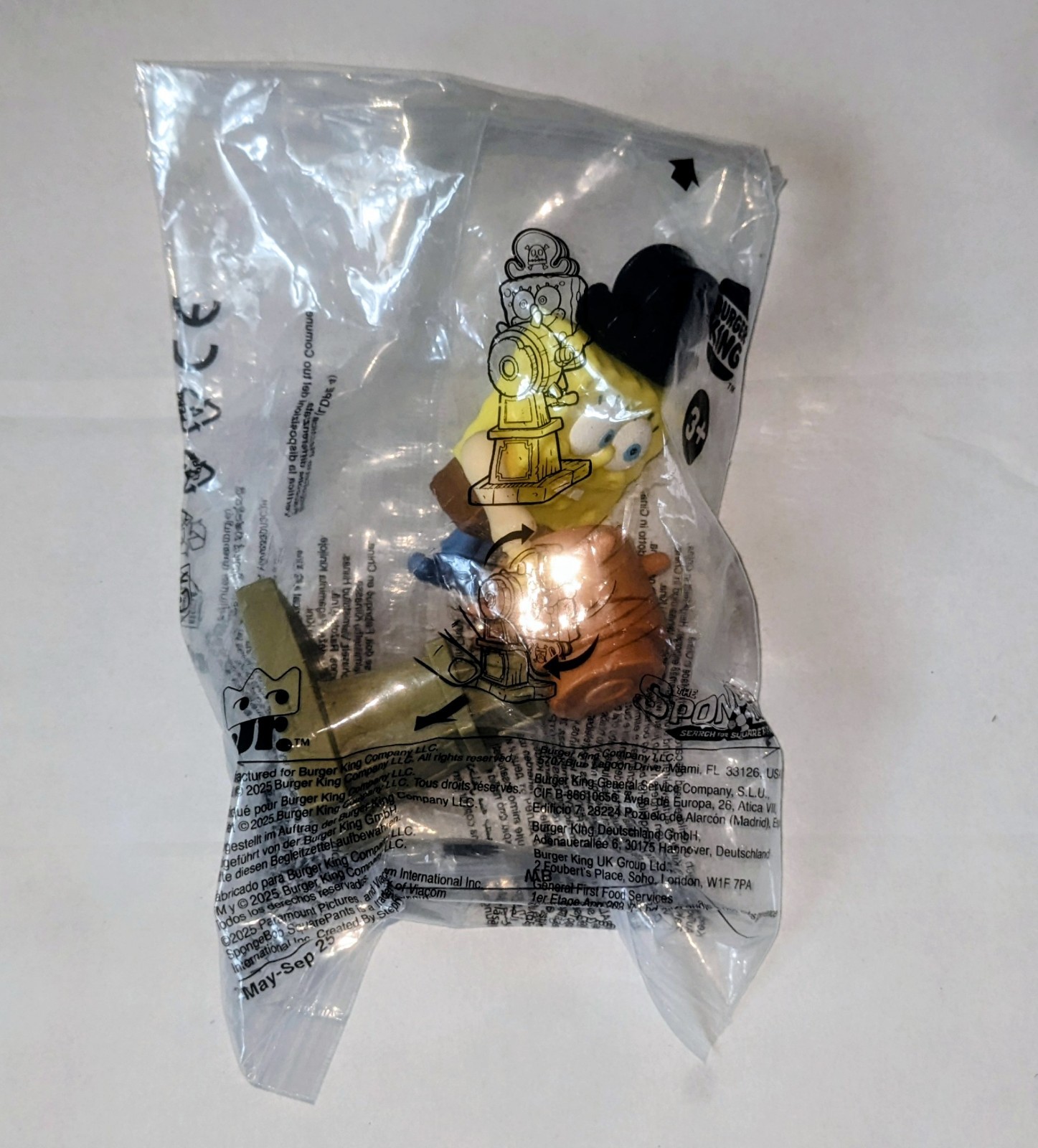 Burger King 2025 Spongebob Squarepants Kids Meal - NEW